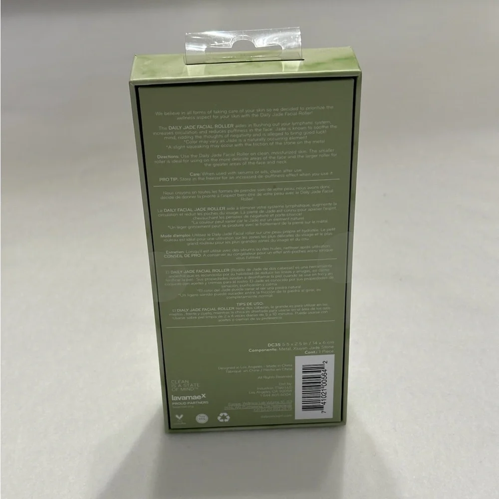 Daily Concepts Jade Daily Facial Roller New in Box Helps Reduce Puffiness